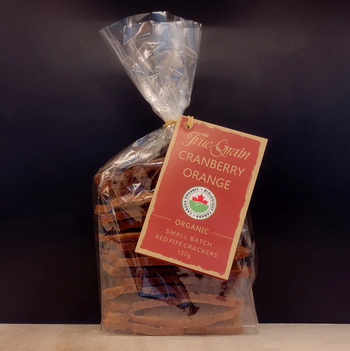 Cranberry Orange Red Fife Crackers