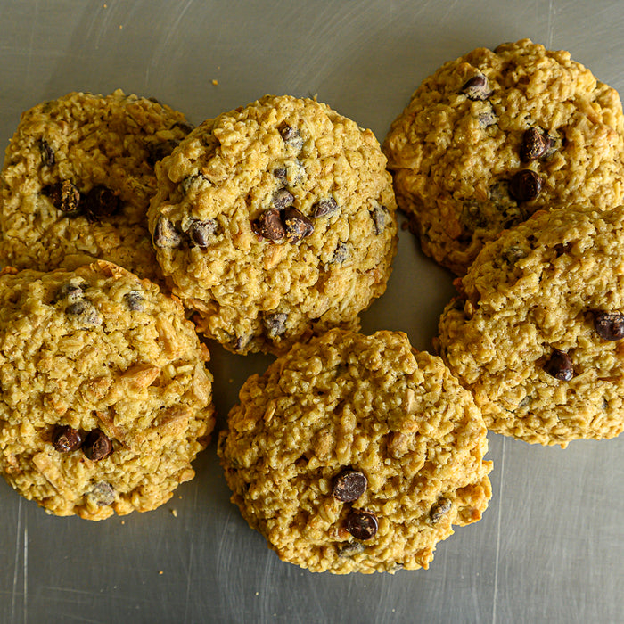 Chocolate Roasted Almond Spelt Cookies 6 pack