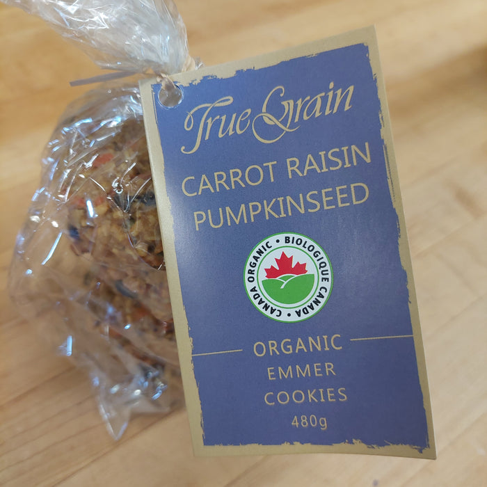Carrot Raisin Pumpkinseed Emmer Cookies 6 pack